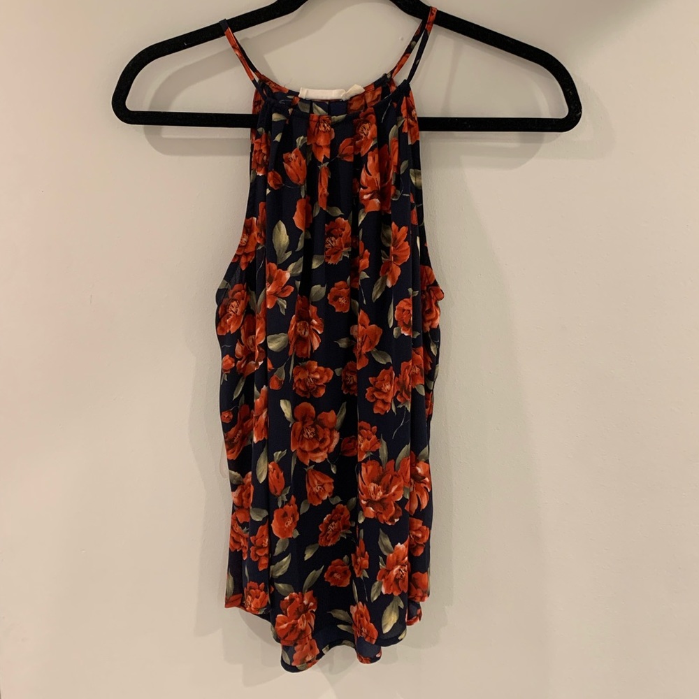 lush Red Flowy Top
